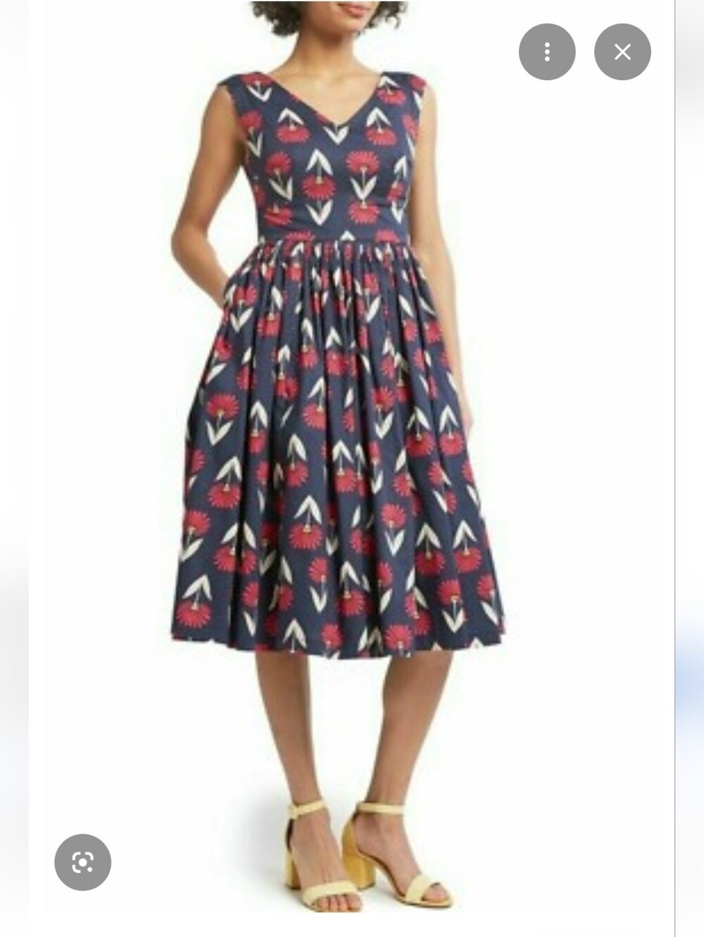 Modcloth Fabulous Fit And Flare Floral Print
